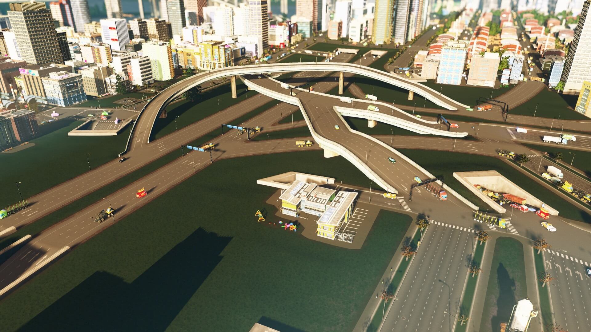 シティーズスカイライン 攻略ブログ 高速道路を地下に埋設して渋滞解消 Game Play360